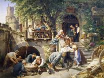 Rhine Tavern, Painting-Adolf Schrodter-Giclee Print
