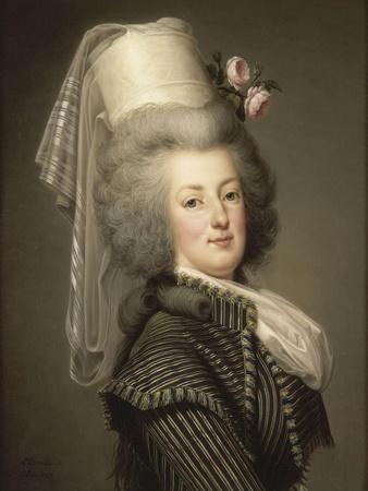 Marie-Antoinette de Lorraine-Habsbourg, reine de France, en habit d'amazone en 1788 (1755-1793)