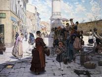 Women at Fountain-Adolfo Belimbau-Giclee Print