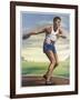 Adolfo Consolini (Italy) Sets the Discus Record-null-Framed Art Print