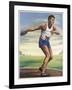 Adolfo Consolini (Italy) Sets the Discus Record-null-Framed Art Print