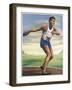 Adolfo Consolini (Italy) Sets the Discus Record-null-Framed Art Print