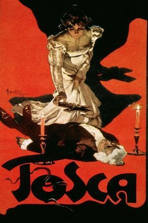Poster Advertising a Performance of Tosca, 1899