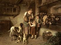 The Pet Lamb-Adolph Eberle-Giclee Print