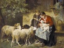 The Pet Lamb-Adolph Eberle-Giclee Print