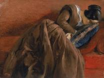 Emilie, the Artist's Sister, Asleep, c.1848-Adolph Freidrich Erdmann Von Menzel-Framed Giclee Print