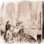 JOACHIM Joseph playing-Adolph Friedrich Erdmann von Menzel-Giclee Print