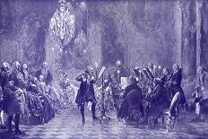 Frederick the Great and his court making music-Adolph Friedrich Erdmann von Menzel-Giclee Print
