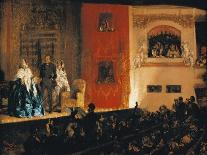 Theatre Du Gymnase in Paris, 1856-Adolph Menzel-Giclee Print