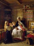 The Sick Child-Adolph Tidemand-Art Print