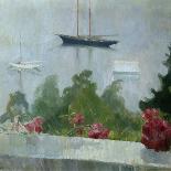 The boat, flowers on the veranda, 1915-Adolph Tidemand-Giclee Print