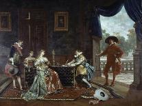 Signing a Marriage Contract at Court of Louis XIV-Adolphe Alexandre Lesrel-Giclee Print