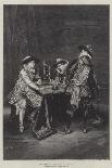 The Game of Chess-Adolphe Alexandre Lesrel-Framed Stretched Canvas