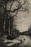 The Burbanche Marsh (Large Plate), C.1870 (Etching)-Adolphe Appian-Framed Giclee Print