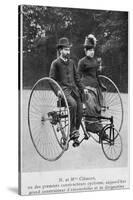 Adolphe Clement and His Wife on a Tricycle-null-Stretched Canvas