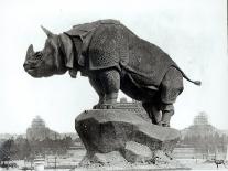 Chimaera from the St. Michel Fountain, Paris, C.1860-Adolphe Giraudon-Framed Photographic Print