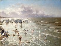 The Beach at Ostend, 1892-Adolphe Jacobs-Mounted Giclee Print