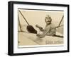 Adolphe Pegoud, French Aviator Noted for His Daring Aerobatics Including Looping the Loop-null-Framed Photographic Print