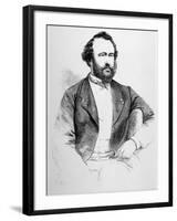 Adolphe Sax French Inventor of Musical Instruments-null-Framed Art Print