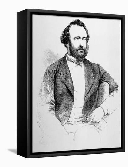 Adolphe Sax French Inventor of Musical Instruments-null-Framed Stretched Canvas