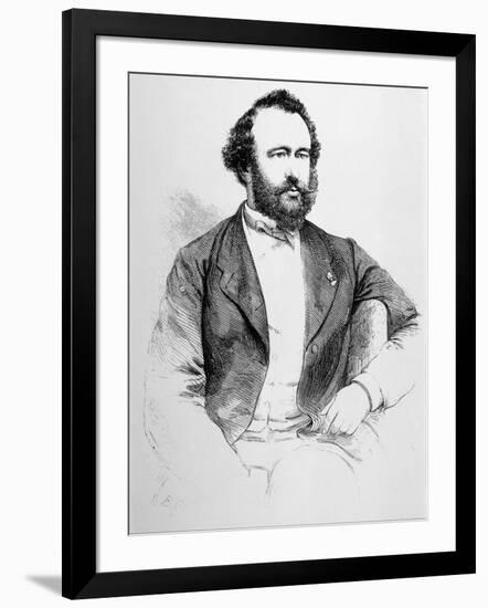 Adolphe Sax French Inventor of Musical Instruments-null-Framed Art Print