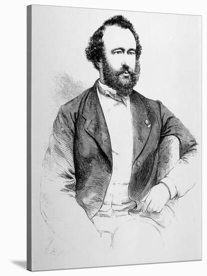 Adolphe Sax French Inventor of Musical Instruments-null-Stretched Canvas