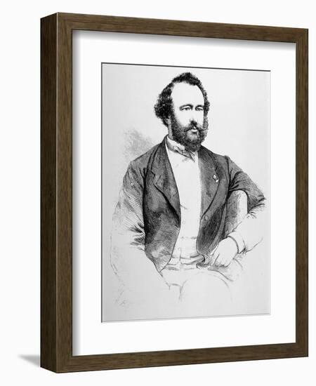 Adolphe Sax French Inventor of Musical Instruments-null-Framed Art Print