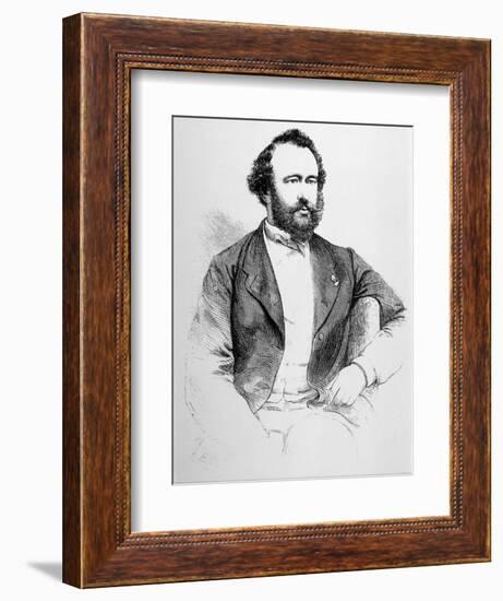 Adolphe Sax French Inventor of Musical Instruments-null-Framed Art Print