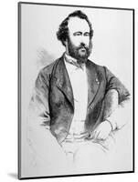 Adolphe Sax French Inventor of Musical Instruments-null-Mounted Art Print