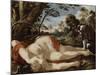 Adonis mort et son chien-Laurent de La Hyre-Mounted Giclee Print