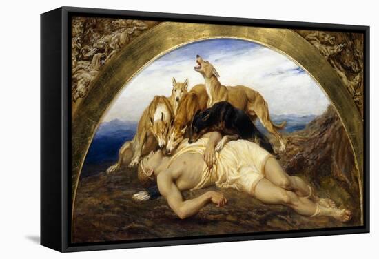 Adonis Wounded-Briton Rivière-Framed Stretched Canvas