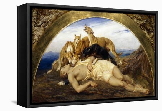 Adonis Wounded-Briton Rivière-Framed Stretched Canvas