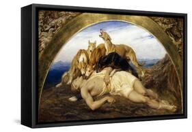 Adonis Wounded-Briton Rivière-Framed Stretched Canvas