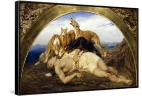 Adonis Wounded-Briton Rivière-Framed Stretched Canvas