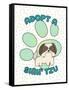 Adopt A Shih Tzu-Tina Lavoie-Framed Stretched Canvas