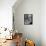 Adorable Baby Brushing Teeth While Sitting in Sink-null-Framed Stretched Canvas displayed on a wall