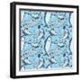 Adorable Shark Party Pattern-Lauren Ramer-Framed Giclee Print