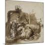 Adoration des bergers-Rembrandt van Rijn-Mounted Giclee Print