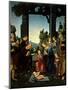 Adoration of Christ-Lorenzo di Credi-Mounted Art Print