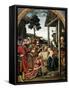 Adoration of Magi, 1476-Pietro Perugino-Framed Stretched Canvas