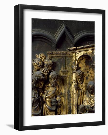 Adoration of Magi, Bronze Panel-Lorenzo Ghiberti-Framed Giclee Print