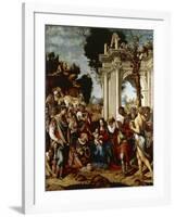 Adoration of Magi-Cesare da Sesto-Framed Giclee Print