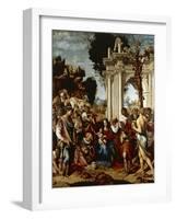 Adoration of Magi-Cesare da Sesto-Framed Giclee Print