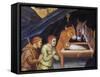 Adoration of Magi-Taddeo di Bartolo-Framed Stretched Canvas