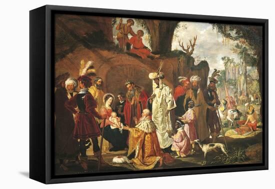 Adoration of Magi-Pieter Lastman-Framed Stretched Canvas