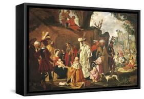 Adoration of Magi-Pieter Lastman-Framed Stretched Canvas