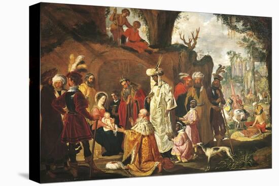 Adoration of Magi-Pieter Lastman-Stretched Canvas