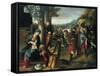 Adoration of Magi-Antonio Allegri Da Correggio-Framed Stretched Canvas