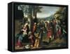 Adoration of Magi-Antonio Allegri Da Correggio-Framed Stretched Canvas