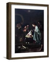 Adoration of Shepherds-Federico Bencovich-Framed Giclee Print